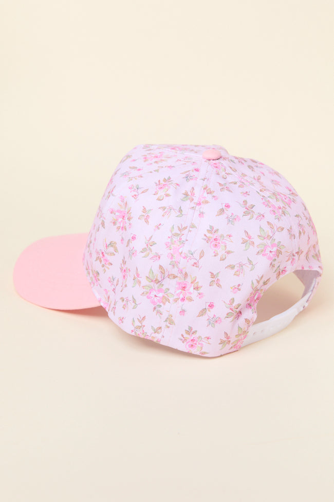 Pink Floral Trucker Hat