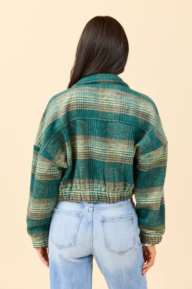Finley Green Plaid Jacket