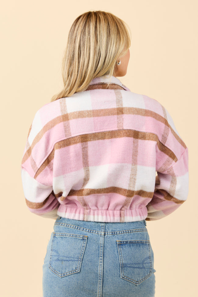 Finley Pink Plaid Jacket