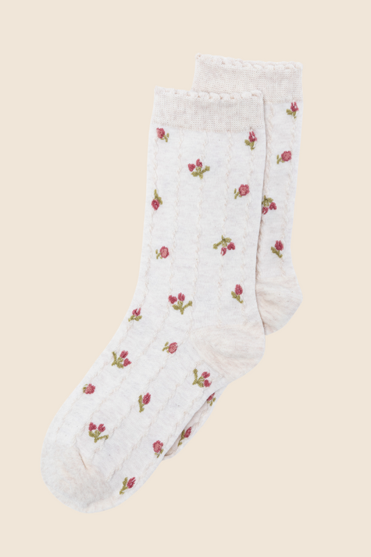 Cream Florette Socks SALE