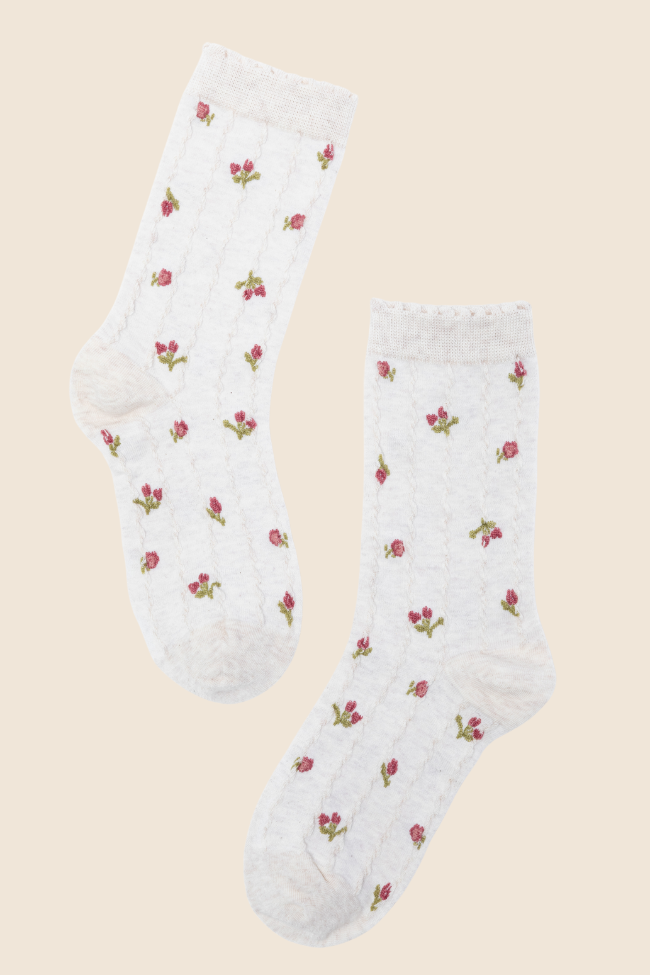 Cream Florette Socks SALE