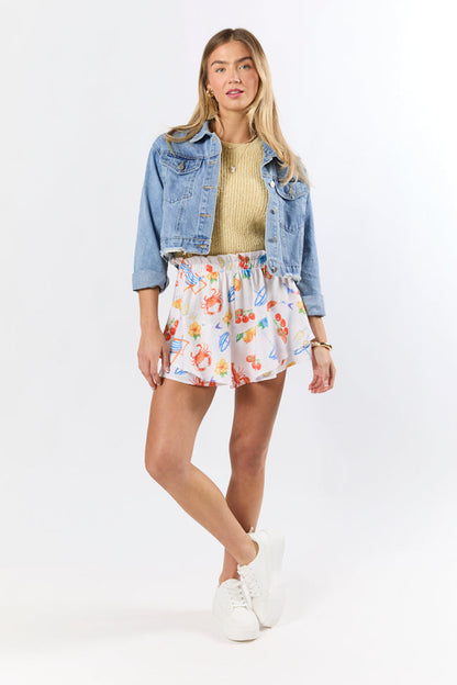 Run Around Town Medium Wash Deconstructed Denim Jacket SALE