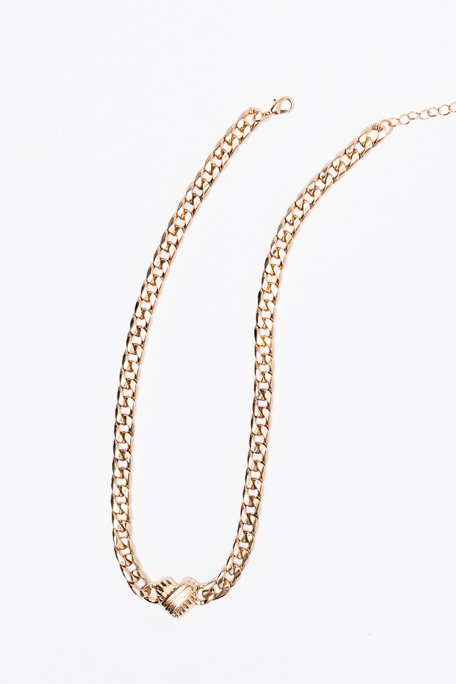 Gold Heart Choker