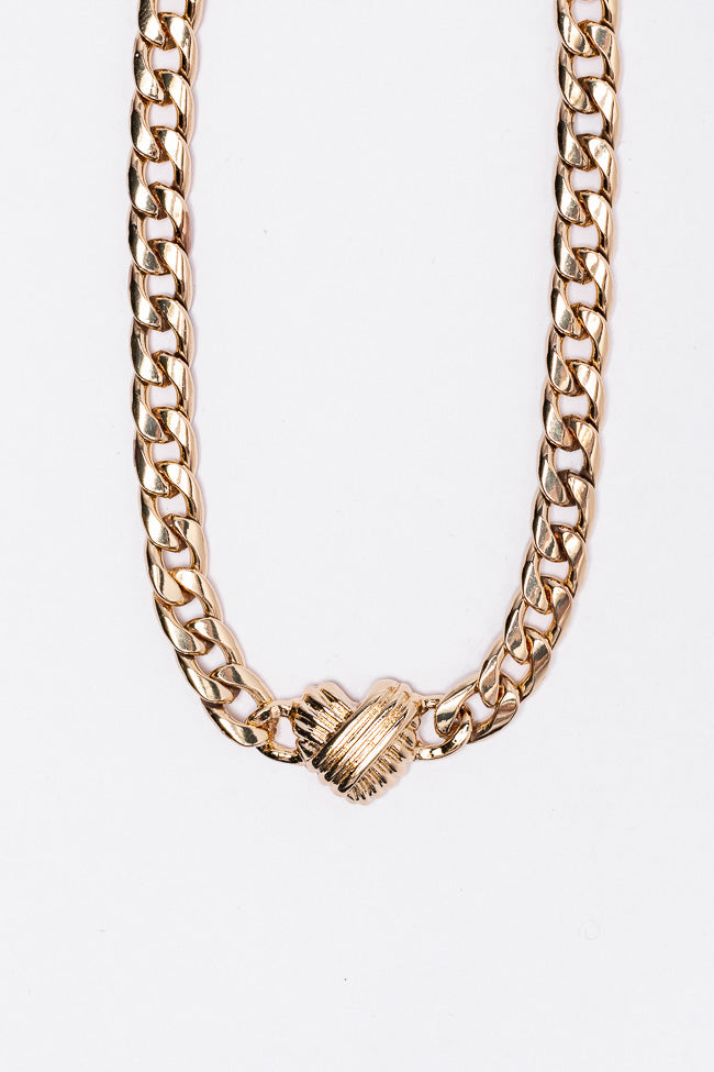 Gold Heart Choker