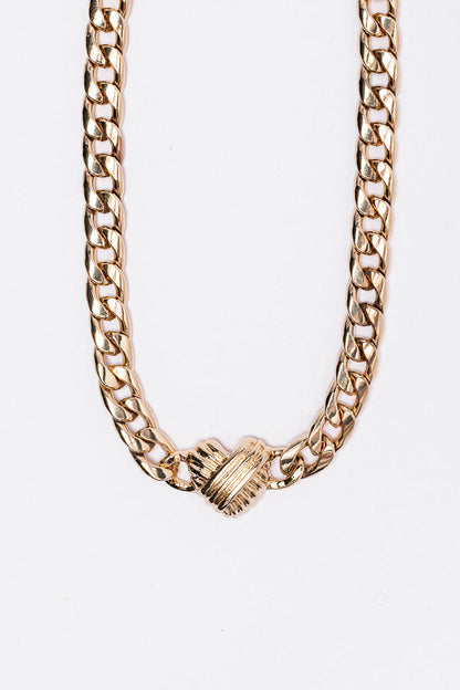 Gold Heart Choker