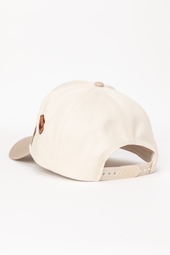 Cowboy Hat Beige Baseball Cap