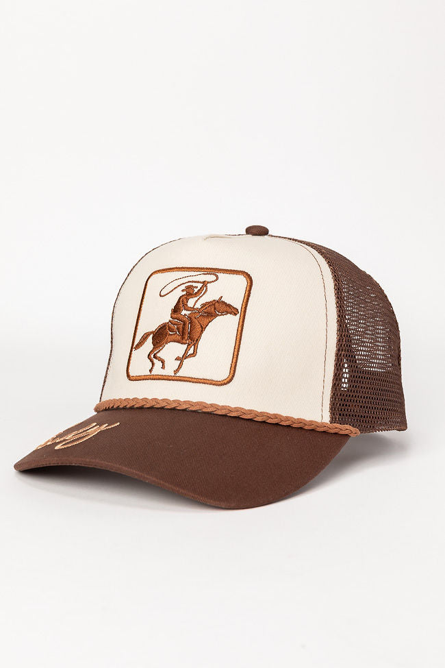 Cowboy Brown Two Tone Baseball Hat