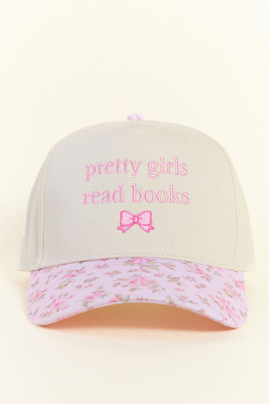 Pretty Girls Read Books Pink Trucker Hat