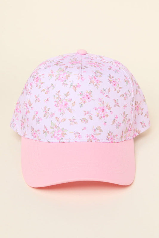 Pink Floral Trucker Hat
