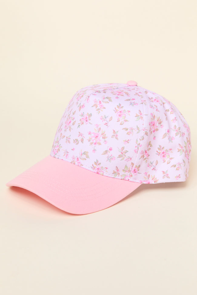 Pink Floral Trucker Hat