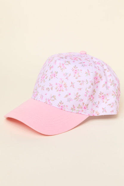 Pink Floral Trucker Hat