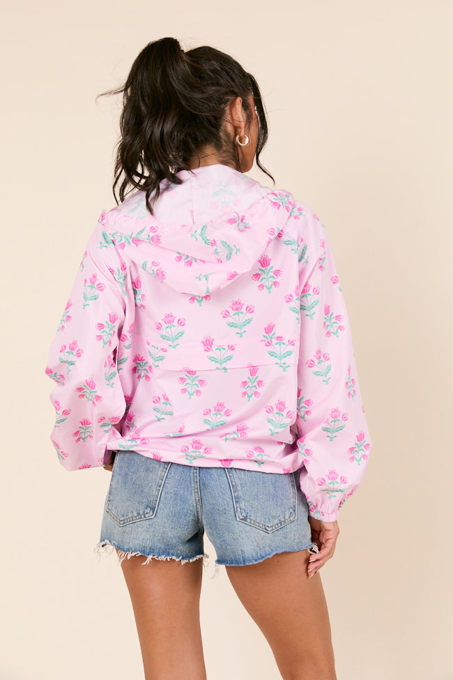 Delilah Pink Block Floral Pullover