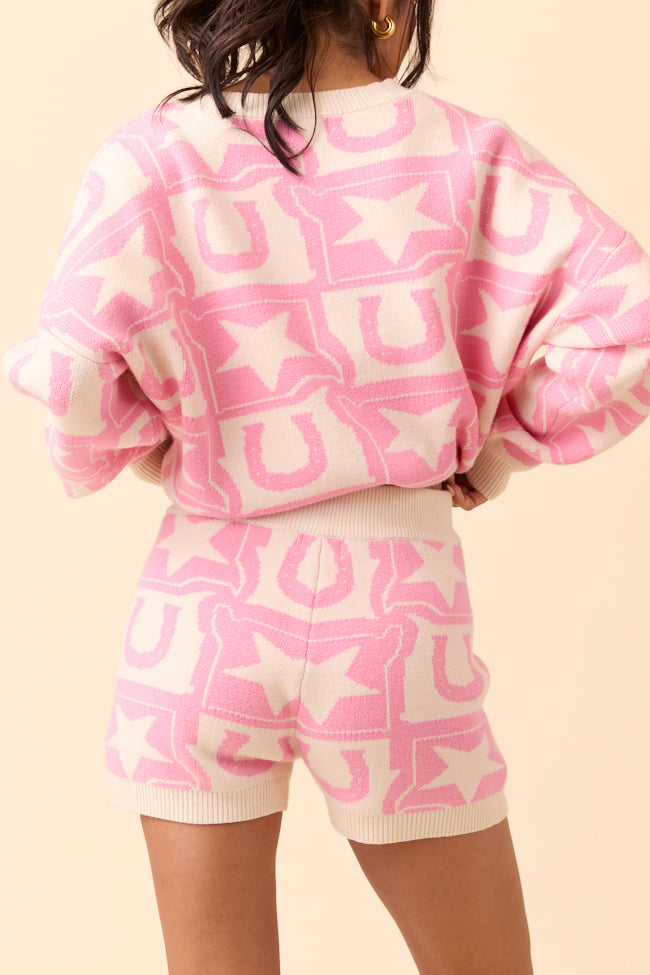 Jolene Pink Western Icon Lounge Shorts