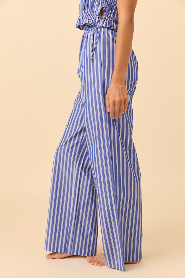 Becca Blue Striped Lounge Boxer Pants