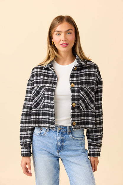 Gretchen Black Plaid Jacket