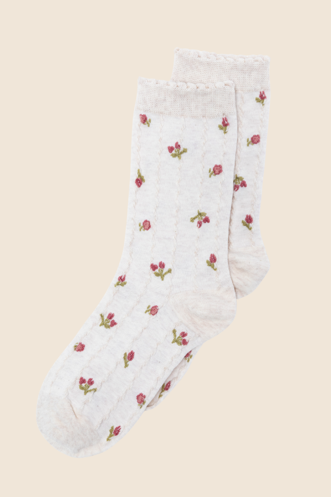Cream Florette Socks SALE