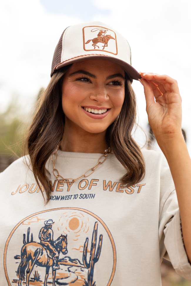Cowboy Brown Two Tone Baseball Hat