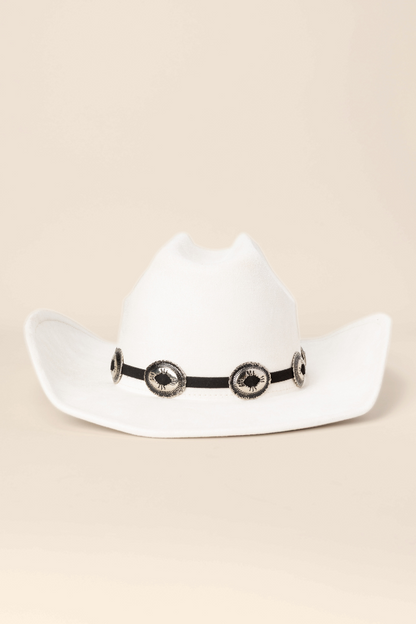 Concho Cream Cowboy Hat
